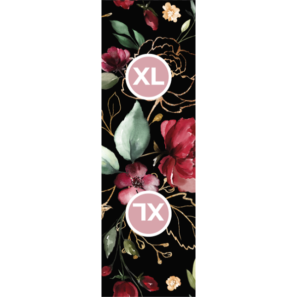 Panel mit Schnittmuster Softshelljacke für Damen Gr.50 goldene Blumen schwarz