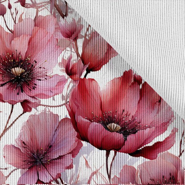 Wasserabweisender Polyester TD/NS Blumen rosa Schönheit
