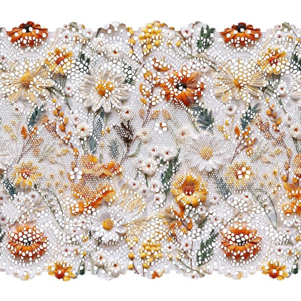 Kunstleder bedruckt 3D Blumen Maya 700 g