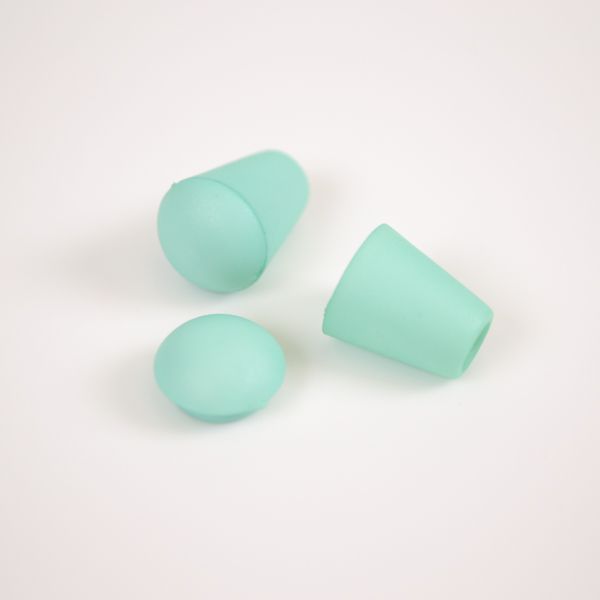 Kordelende Kunststoff 4 mm pastellgrün  - 10er-Packung