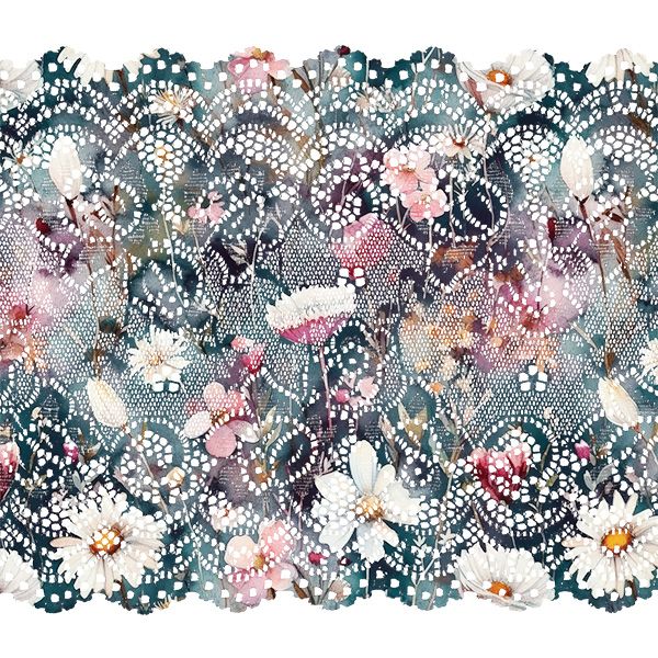 Panel mit Schnittmuster Softshelljacke für Damen Gr. 52 aquarell Margeriten Diana