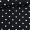 Jersey Stoff weiße Punkte 1 cm  auf schwarz