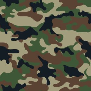 Stoff für Badeanzug Shorts Camouflagemuster Grün