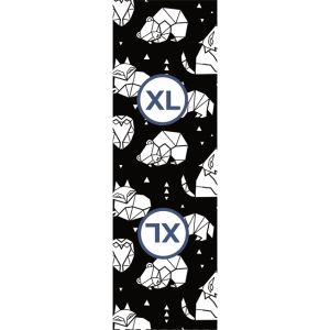 Textiletiketten 10 Stk- geometrische Tierchen XL