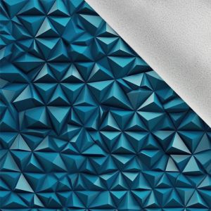 Wintersoftshell 3D-Textur Dreiecke blau
