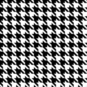 Mantelstoff Hahnentritt schwarz-weiß 2x2cm