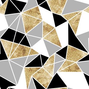 Funktionsbündchen glatt Meterware geometrisches Muster- Forio