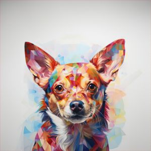 Wasserabweisender Polyester PANEL 50x50 Chihuahua
