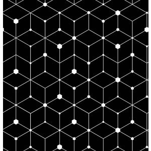 Funktionsjersey geometrisches Muster Molec schwarz