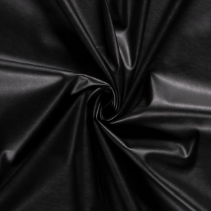 Bekleidungsleder (Kunstleder) elastisch schwarz