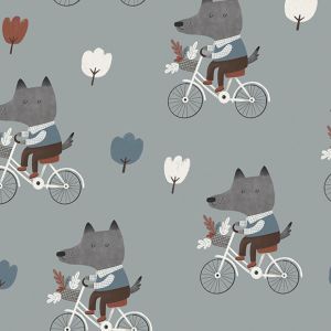 Panel für PUL Überhose Wolf Radfahrer