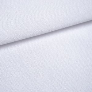 Stoff 100% Baumwolljersey ohne Elasthan Muster Weiß № 1