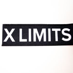 Elastischer Gummi - LIMITS X OFF - Schwarz 40 mm 