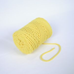 Baumwollkordel 6mm premium gelb