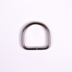 Metall D-Ring 32x25 mm silber