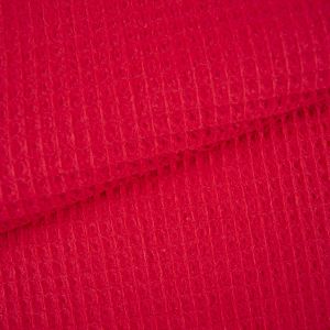 Baumwolle Waffelpique Rot Farbe