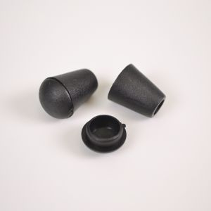 Kordelende Kunststoff 4 mm schwarz - 10er-Packung