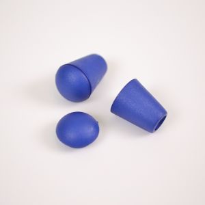 Kordelende Kunststoff 4 mm Paris blau - 10er-Packung