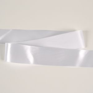 Satinband 50 mm breit weiß