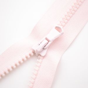 Krampenreißverschluss Sarah 5mm teilbar - rosa 48 cm
